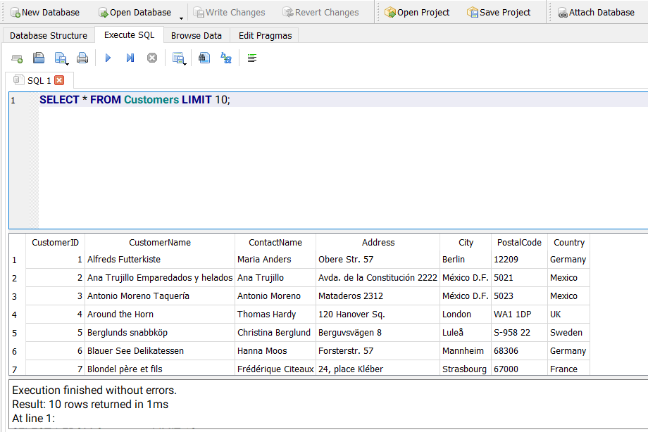Database Interface Example DB Browser Interface | AI Planet (formerly DPhi)