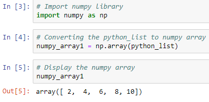 Crear un Array de NumPy de una Lista de Python | AI Planet (formerly DPhi)